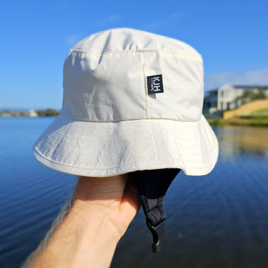 'BLOCK OUT' Surf Hat - White
