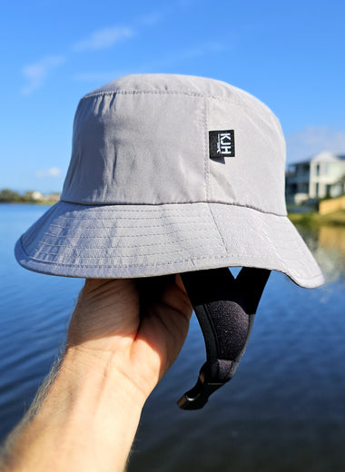 'BLOCK OUT' Surf Hat - Grey