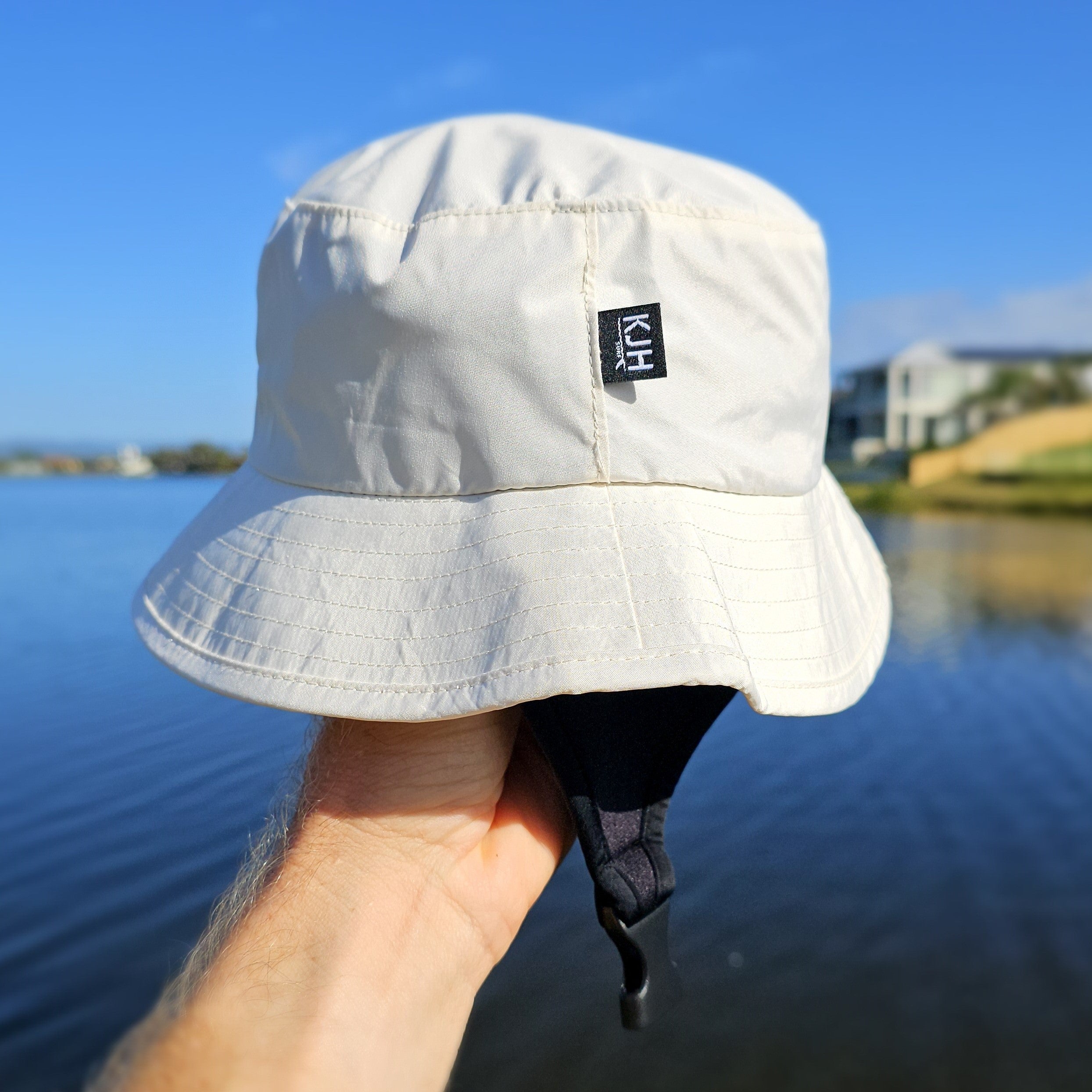 'BLOCK OUT' Surf Hat - White