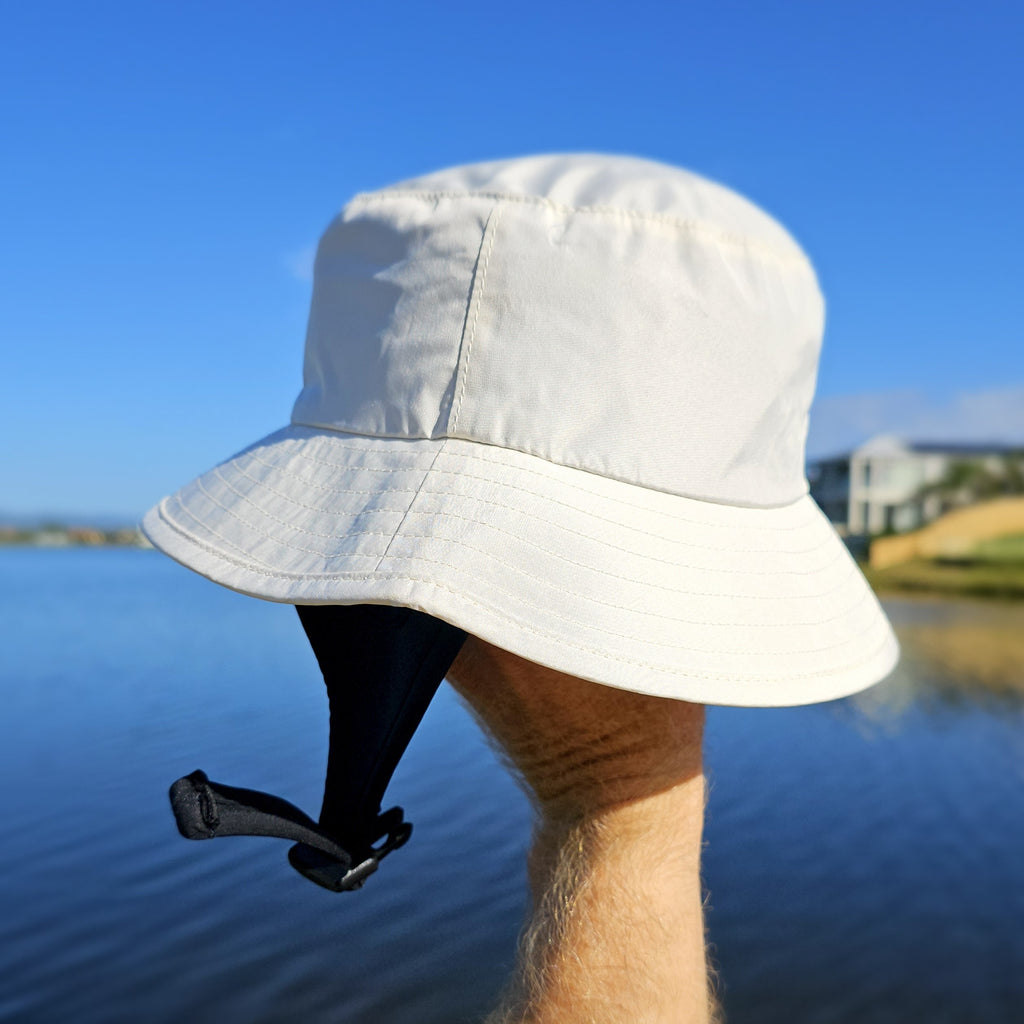 'BLOCK OUT' Surf Hat - White