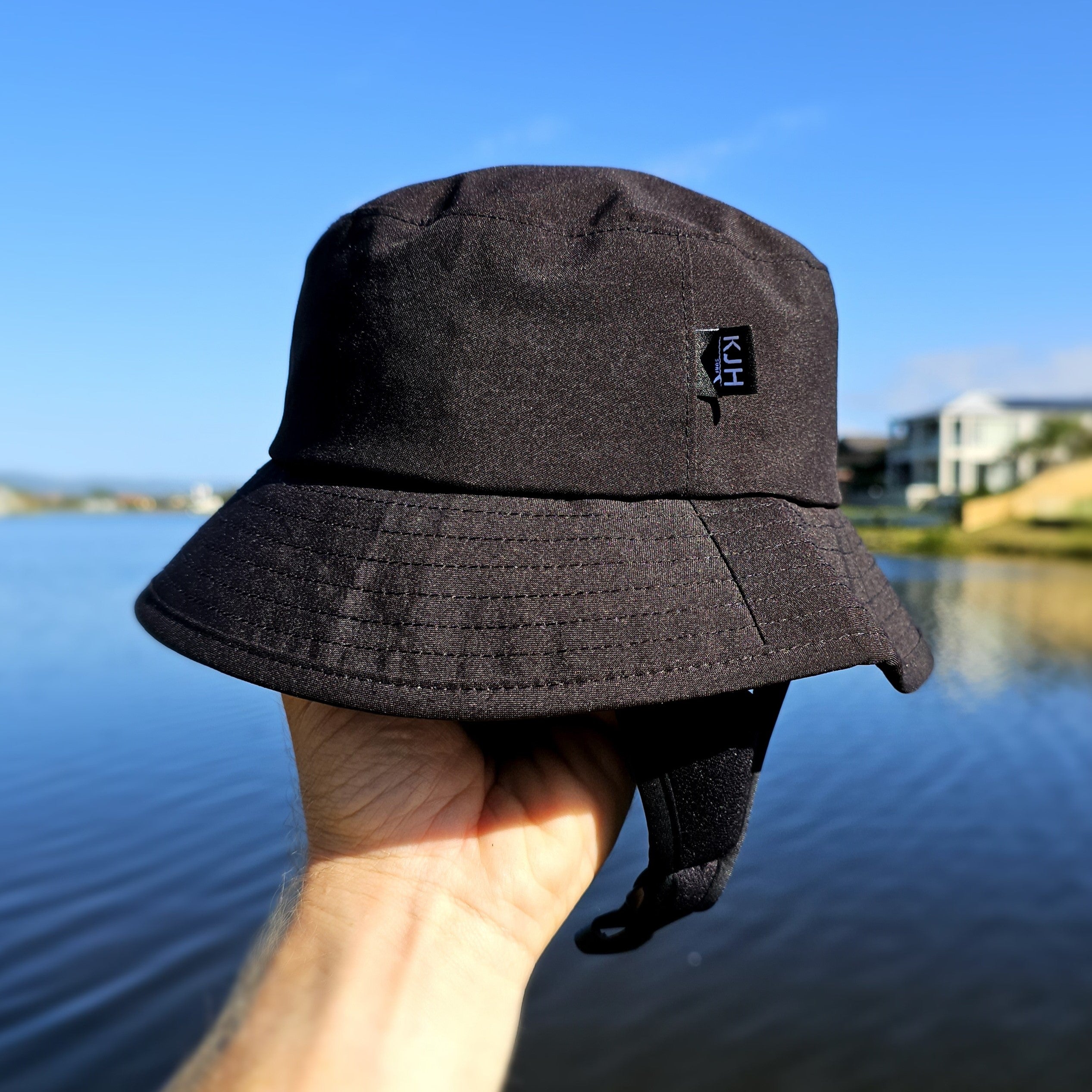 'BLOCK OUT' Surf Hat - Black