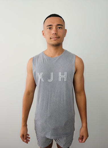 KJH 'Suns Out, Guns Out' Tank - Grey