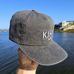 'Summer Vibes' Unconstructed 5 Panel - Stonewash Black