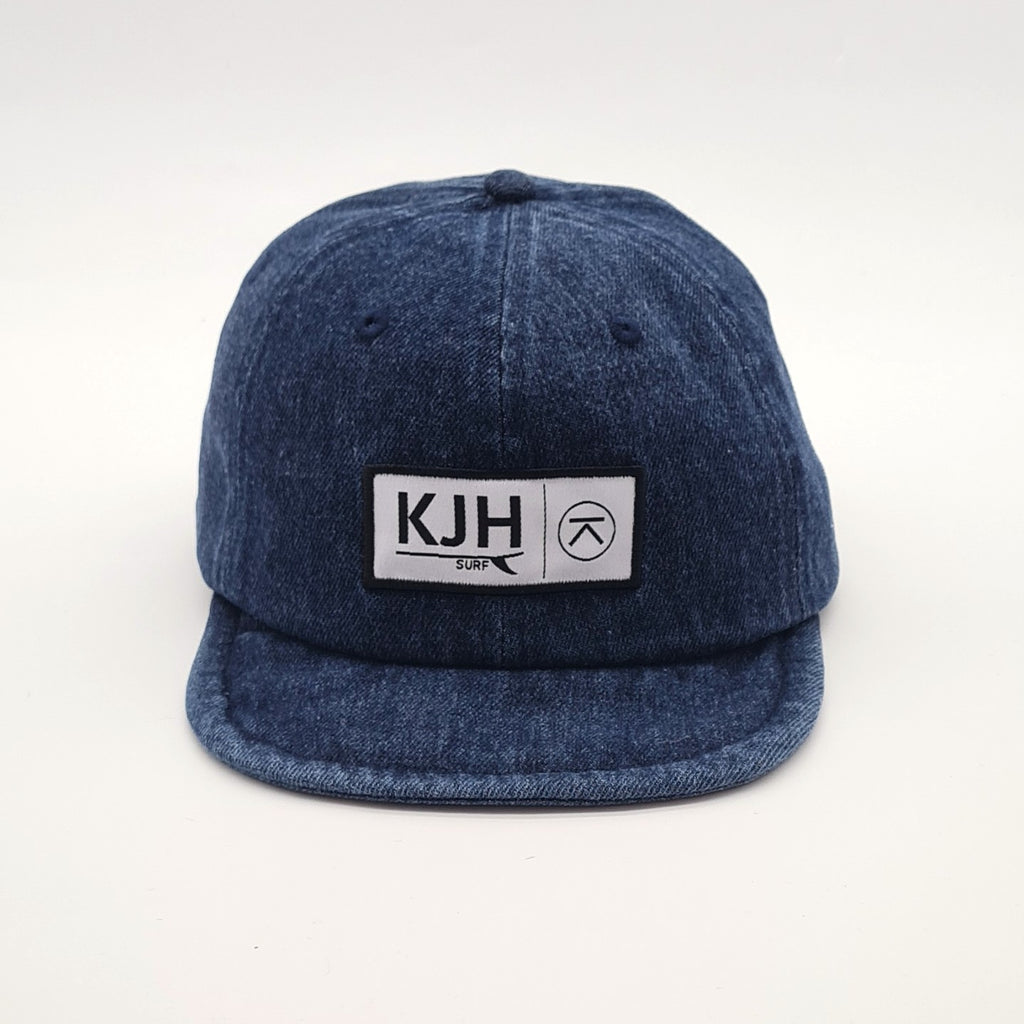 Short Brim 6 Panel Cap - Dark Denim