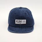 Short Brim 6 Panel Cap - Dark Denim