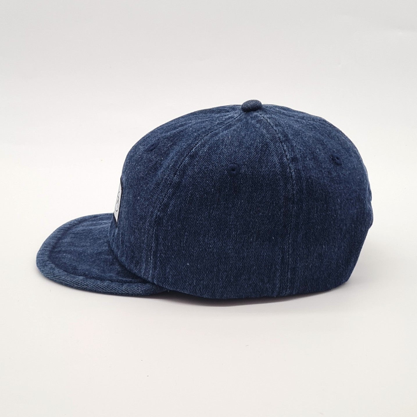 Short Brim 6 Panel Cap - Dark Denim