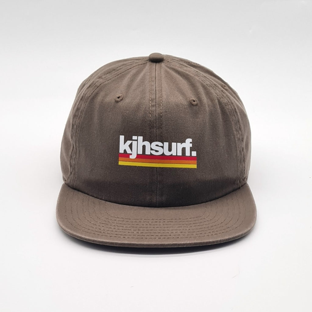 Unconstructed 6 Panel Cap - Brown