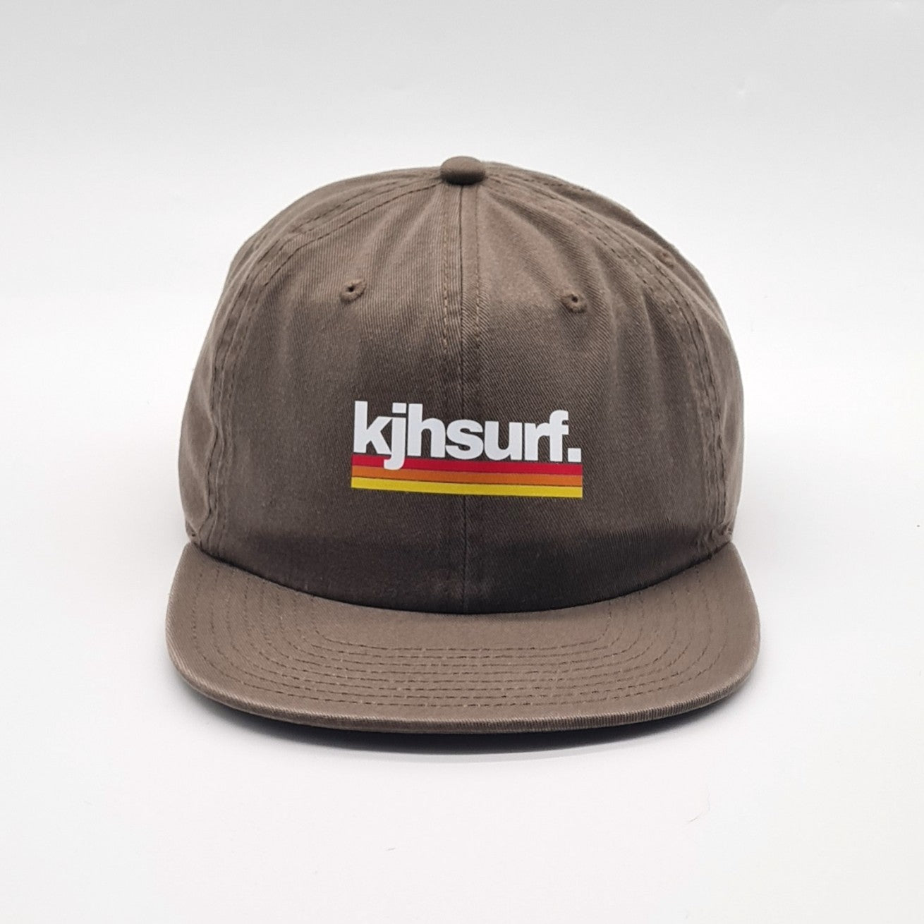Unconstructed 6 Panel Cap - Brown
