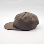 Unconstructed 6 Panel Cap - Brown