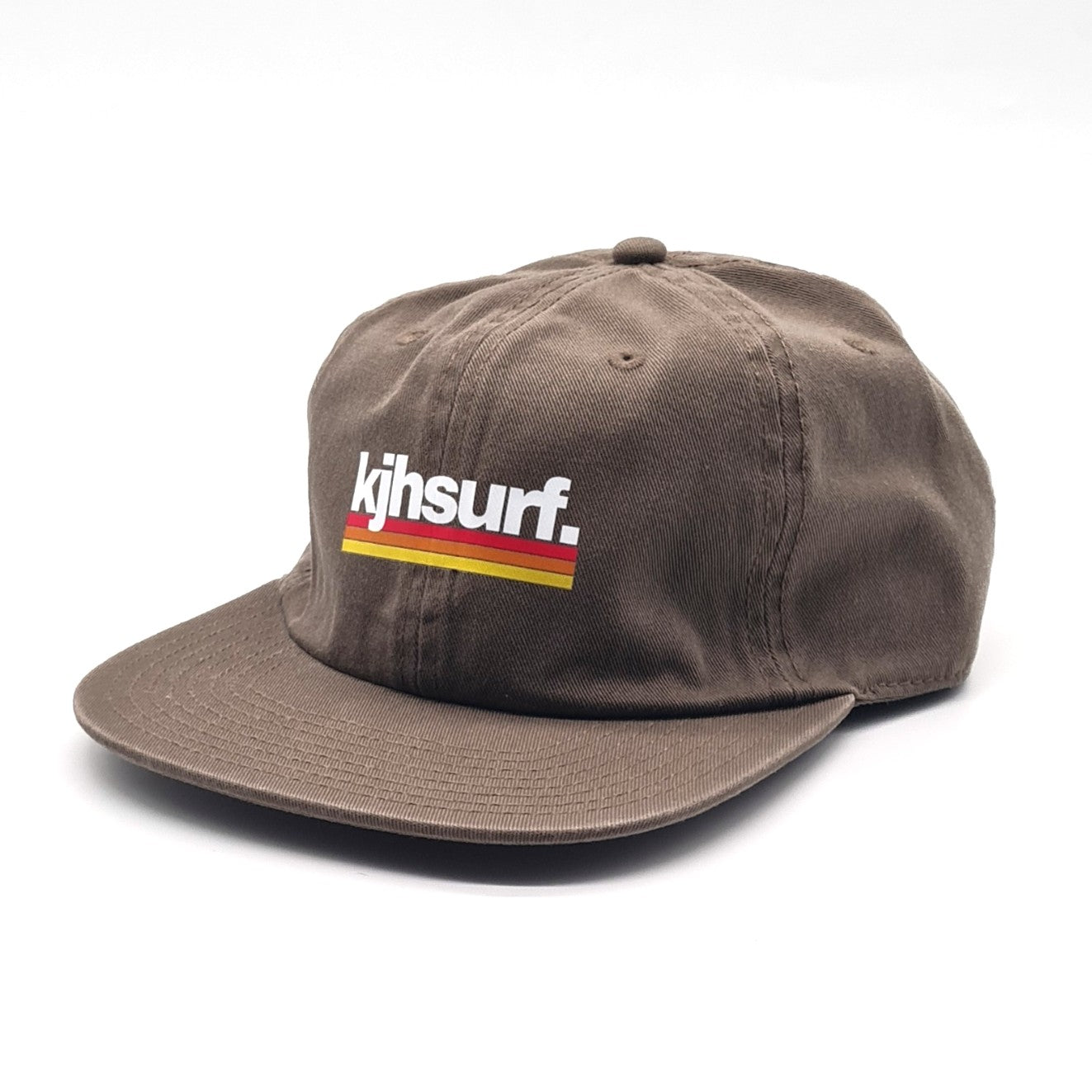 Unconstructed 6 Panel Cap - Brown