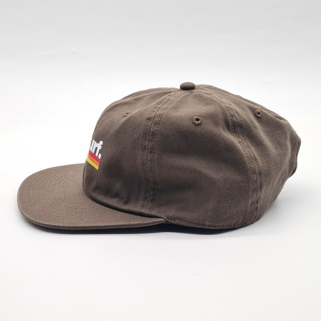 Unconstructed 6 Panel Cap - Brown