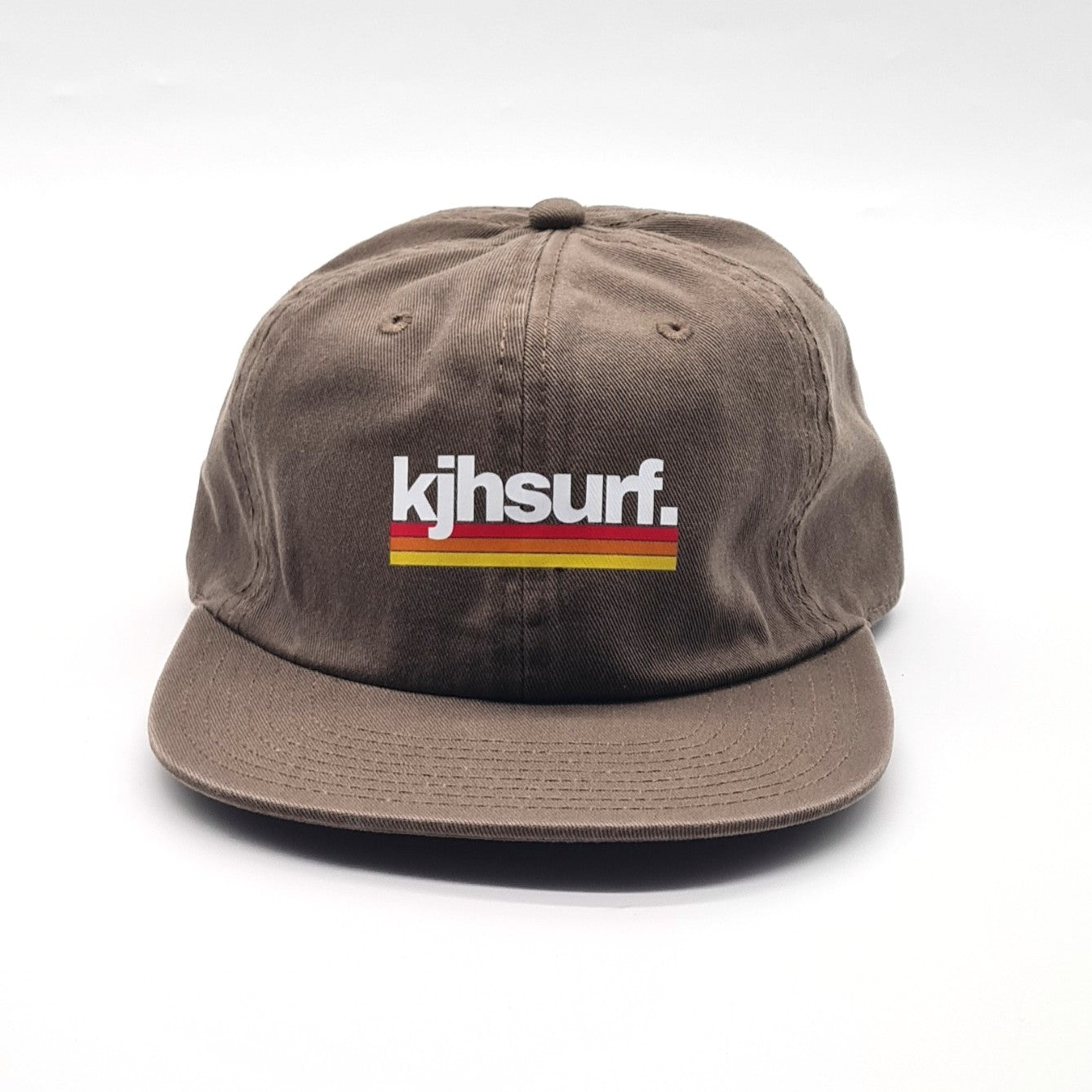 Unconstructed 6 Panel Cap - Brown