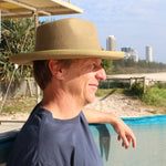 "PENCIL BRIM" Fedora - Moss