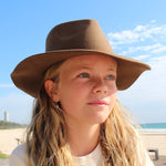 'WIDE BRIM' Fedora - Brown